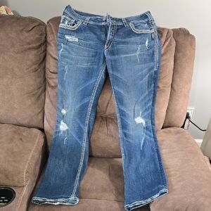 Silver Jeans Women's Blue Boot Cut Jeans